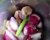 A picture of step 1 of Pudina chutney.