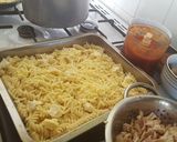A picture of step 7 of Cheese layered pasta bake.