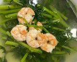 Hình bước làm 3 của món Canh rau cải cúc (tần ô)