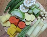 Hình bước làm 1 của món Dashi rau củ