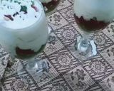 A picture of step 5 of Meetha trifle.