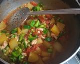 A picture of step 4 of Gajar Matar Shimla Pulao | vegetables Fried Rice | Chinese Pulao.