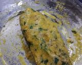 A picture of step 1 of Dhokray memon dish.