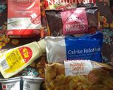 Rizs szalmakrupli rántott sajt, csibefalatkák és tartármártás recept fázis 3 fotója