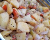 A picture of step 7 of Stir fry potatoes with vegies.