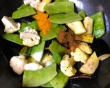 A picture of step 3 of Phulkopir Data Chorchori (Cauliflower Stems Stir Fry - Bong Style).
