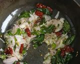 A picture of step 2 of Cabbage Thoran.