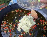 A picture of step 3 of Paella Loredana.