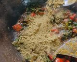 A picture of step 6 of Smoky Brinjal with Spinach (Green Olo Style).