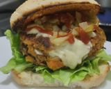 Foto del paso 19 de la receta: Hamburguesa de frijol, soja texturizada y vegetales🫘🧅🍔