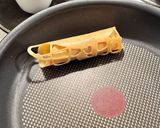 รูปขั้นตอนการทำที่ 7 ของ 🎌ขนมโตเกียวแป้งกรอบ (พร้อมสูตรไส้หวาน)😋 Pancake roll + Custard