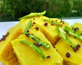 A picture of step 6 of Dhokla.