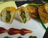 A picture of step 10 of Inside-Out Pav Vada.