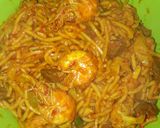 Foto langkah ke 7 dari resep Mie aceh basah campur udang.