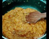 A picture of step 2 of Coconut Jaggery Burfi .
