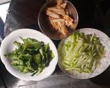 辣炒青江菜絲的食譜步驟1照片