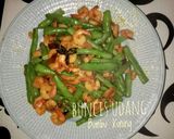 Foto langkah ke 3 dari resep Oseng Buncis Udang Kuning.