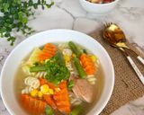 Foto langkah ke 5 dari resep Sup Makaroni Sosis.