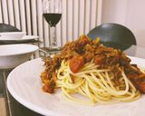 A picture of step 6 of Easy and simple Bolognese.