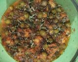 A picture of step 5 of Makhana methi matar.