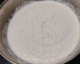 A picture of step 1 of Rava Matar Idli.