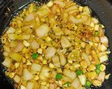 A picture of step 2 of Aloo methi matar ki sabzi.