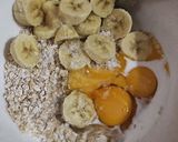Hình bước làm 1 của món |eat clean| pancake yến mạch chuối
