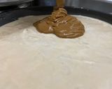 A picture of step 9 of Lotus Biscoff cheese cake.