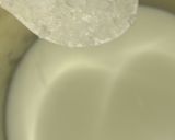 A picture of step 1 of Rose Milk Shake.