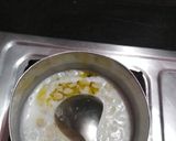 A picture of step 2 of Suji ka halwa.