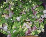 A picture of step 3 of Dry Capsicum.