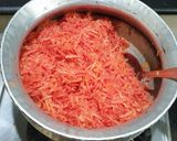 A picture of step 2 of Gajar ka halwa.