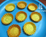 A picture of step 5 of Corn Canapés with Pink frost.