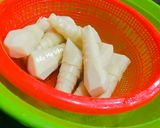 Hình bước làm 1 của món Măng tươi xào chay