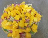 A picture of step 8 of Mango Custard Trifle.