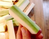 Hình bước làm 1 của món 🥓 Bacon Xông Khói Cuộn Bí Ngòi
