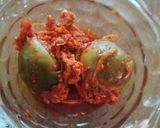 A picture of step 5 of Gumberries pickle.