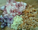 Hình bước làm 1 của món Cơm Cháy Kho Quẹt