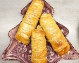 Sajtos szalámis kiflicskék 🥐🧀🥓 recept fázis 5 fotója