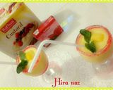 A picture of step 5 of Mango custard jelly juice.