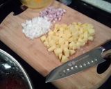 A picture of step 2 of Chorizo breakfast tacos.