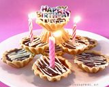 Foto langkah ke 5 dari resep Birthday ‘s mini choco egg tart.