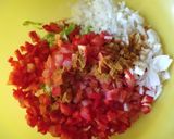 Фото кроку 4 до Овощная запеканка с курицей🍗🌶️🧅🍅.