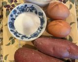 Hình bước làm 1 của món Bánh trứng khoai lang (Sweet potato egg cake)