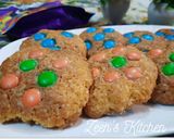 A picture of step 3 of Saffron and Cadbury Gems Cookies.