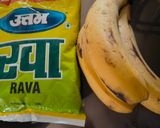 A picture of step 1 of Banana Suji Cake.