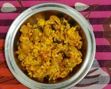 A picture of step 3 of Paneer bhurji.