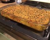 Une image de l'étape 11 de Gratin de spatzles au thon, poivrons rouges et emmental en panure épicée.