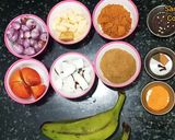 வாழைக்காய் குழம்பு (Vaalai poo Kulambu Recipe in Tamil) ரெசிபி ஸ்டேப் 1 புகைப்படம்