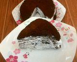 Hình bước làm 9 của món Crepe Cacao ngàn lớp